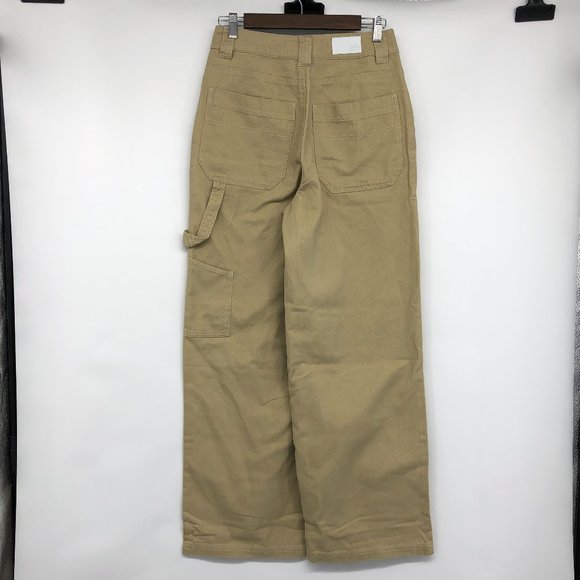NWT Twik Simons Khaki Tan Wide Leg Cargo Pants size 28 - Picture 4 of 16